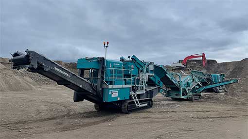 Powerscreen Crushing and Screening Train